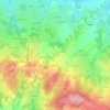 Carte topographique Les Megrets, altitude, relief