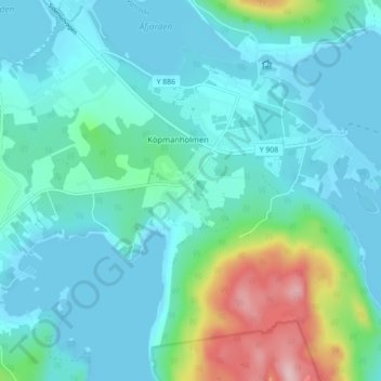 Carte topographique Hummelvik, altitude, relief
