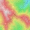 Carte topographique Passo della Calla, altitude, relief