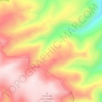 Carte topographique Rafel, altitude, relief
