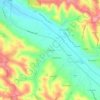 Carte topographique Les Combes, altitude, relief