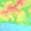 Carte topographique La Cloucaude, altitude, relief