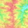 Carte topographique La Lande, altitude, relief
