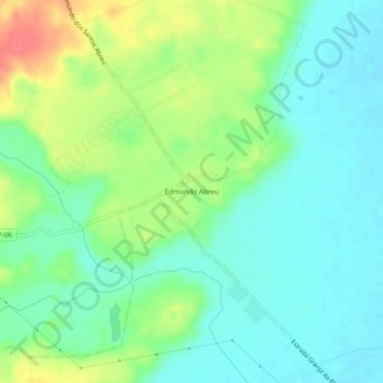 Carte topographique Edmundo Abreu, altitude, relief