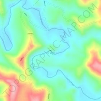 Carte topographique lapa grande, altitude, relief