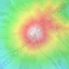 Carte topographique Gunung Merapi, altitude, relief