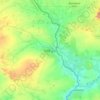 Carte topographique Adré, altitude, relief