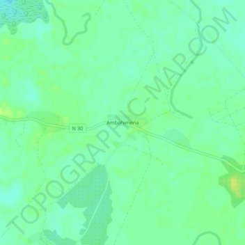 Carte topographique Ambohimena, altitude, relief