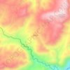 Carte topographique Anfama, altitude, relief