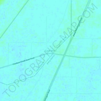 Carte topographique Garh Morr, altitude, relief