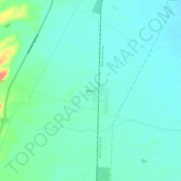 Carte topographique Morven, altitude, relief