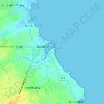 Carte topographique Le Cracko, altitude, relief