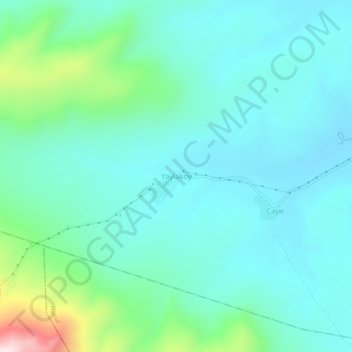 Carte topographique Yaylaköy, altitude, relief