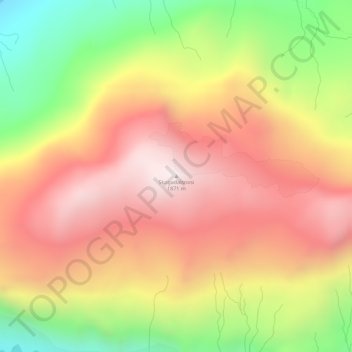 Carte topographique Skogadalsnosi, altitude, relief
