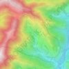 Carte topographique Aspin-Aure, altitude, relief