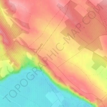 Carte topographique Val de Resa, altitude, relief