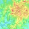 Carte topographique Agban attie 1, altitude, relief