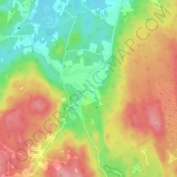 Carte topographique Skrikarhyttan, altitude, relief