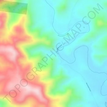 Carte topographique Gorge, altitude, relief