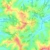 Carte topographique Settefonti, altitude, relief