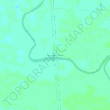 Carte topographique Passo do Lontra, altitude, relief