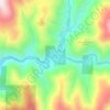 Carte topographique Downieville, altitude, relief