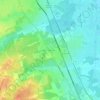 Carte topographique Le Bouscaut, altitude, relief