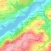Carte topographique Kermadec, altitude, relief