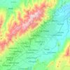 Carte topographique Cocorote, altitude, relief