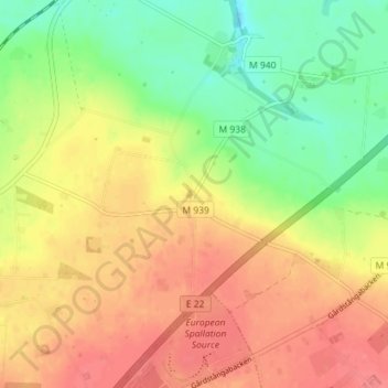 Carte topographique Odarslöv, altitude, relief