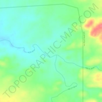 Carte topographique May-Gaba, altitude, relief