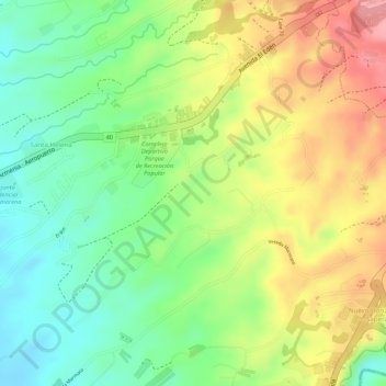 Carte topographique La Finaria, altitude, relief