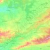 Carte topographique East Nimār, altitude, relief