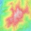 Carte topographique A Moa, altitude, relief