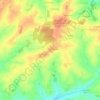 Carte topographique La Jambuère, altitude, relief