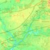 Carte topographique Irlam, altitude, relief