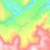Carte topographique Santa Leticia, altitude, relief