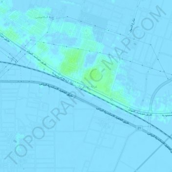 Carte topographique Izbat Nubar Basha, altitude, relief