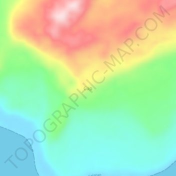 Carte topographique Cap, altitude, relief