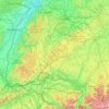 Carte topographique Großer Heuberg, altitude, relief