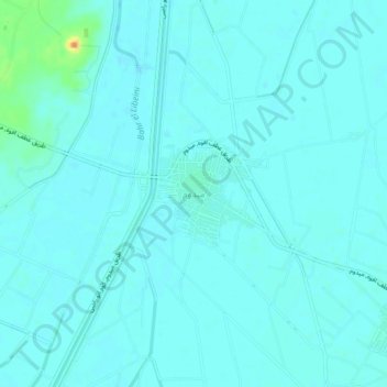 Carte topographique Meïdoum, altitude, relief