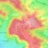 Carte topographique La Croix-Blanche, altitude, relief
