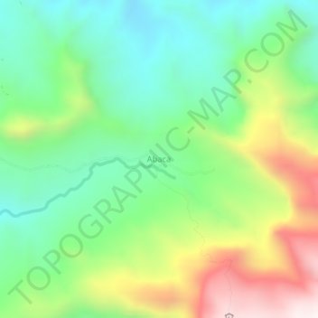 Carte topographique Abaca, altitude, relief