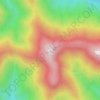 Carte topographique Mount Sunday, altitude, relief