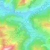 Carte topographique Frogy, altitude, relief