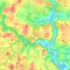 Carte topographique Bivière, altitude, relief