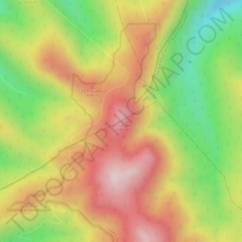 Carte topographique La Trampa, altitude, relief