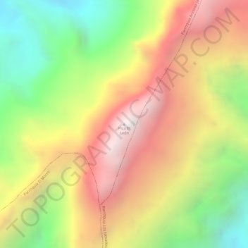 Carte topographique Pico El León, altitude, relief