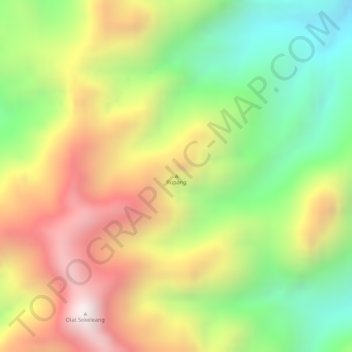 Carte topographique Ropang, altitude, relief