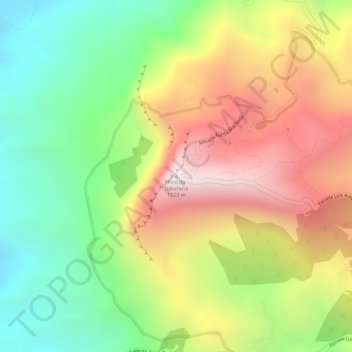 Carte topographique Pico da Ibituruna, altitude, relief